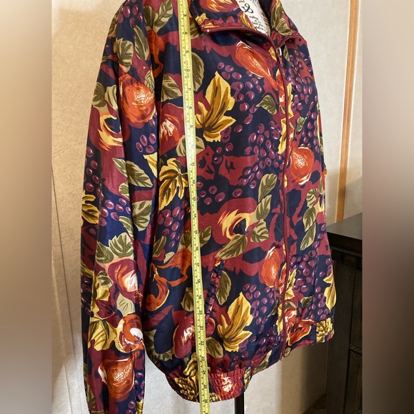 Vintage 80's EVR Crazy Sexy Cool Totally Rad Multi Color Windbreaker Jacket L - Picture 6 of 13